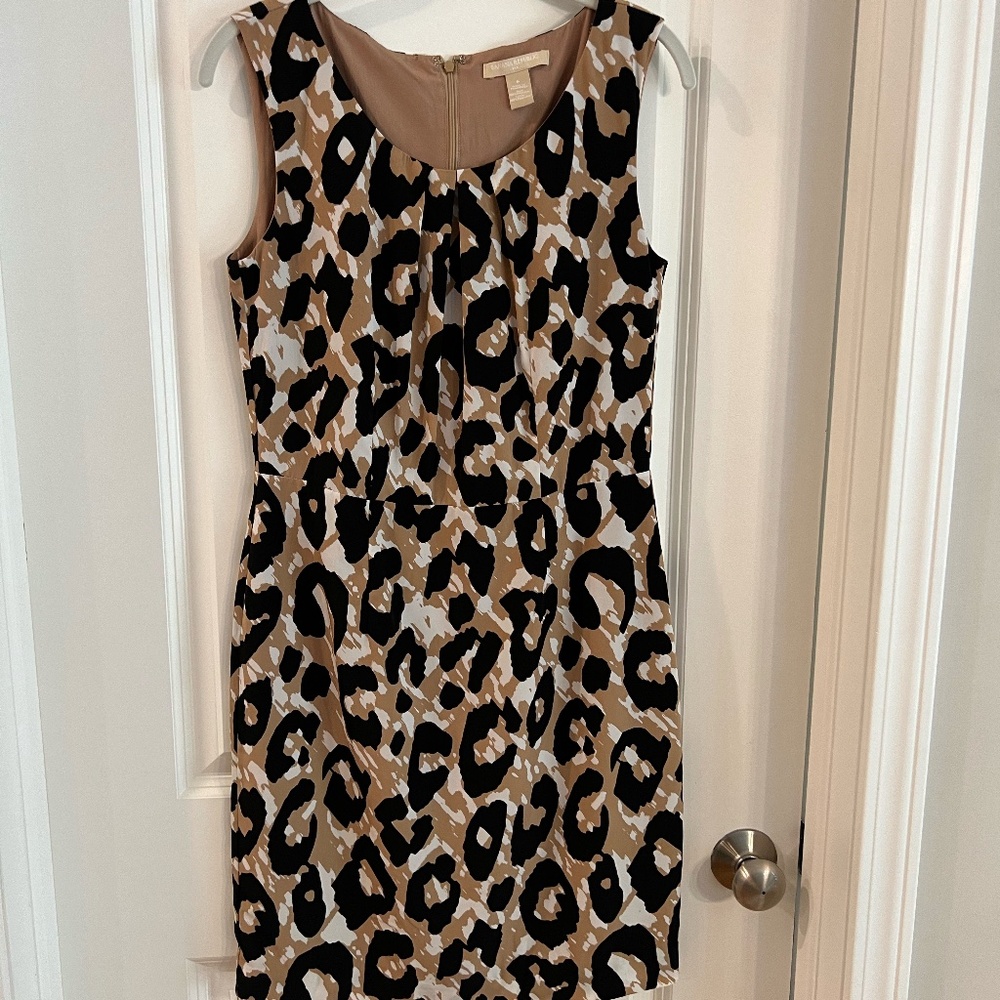 Banana Republic Leopard/Animal Print Sleevelsess Dress Size 6